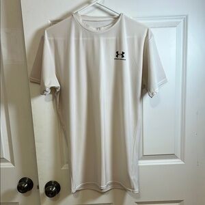 Under Armour Men's White compression short sleeve T-Shirt size XXL
